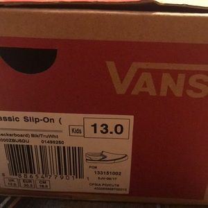 Kid Vans🛹 Size 13